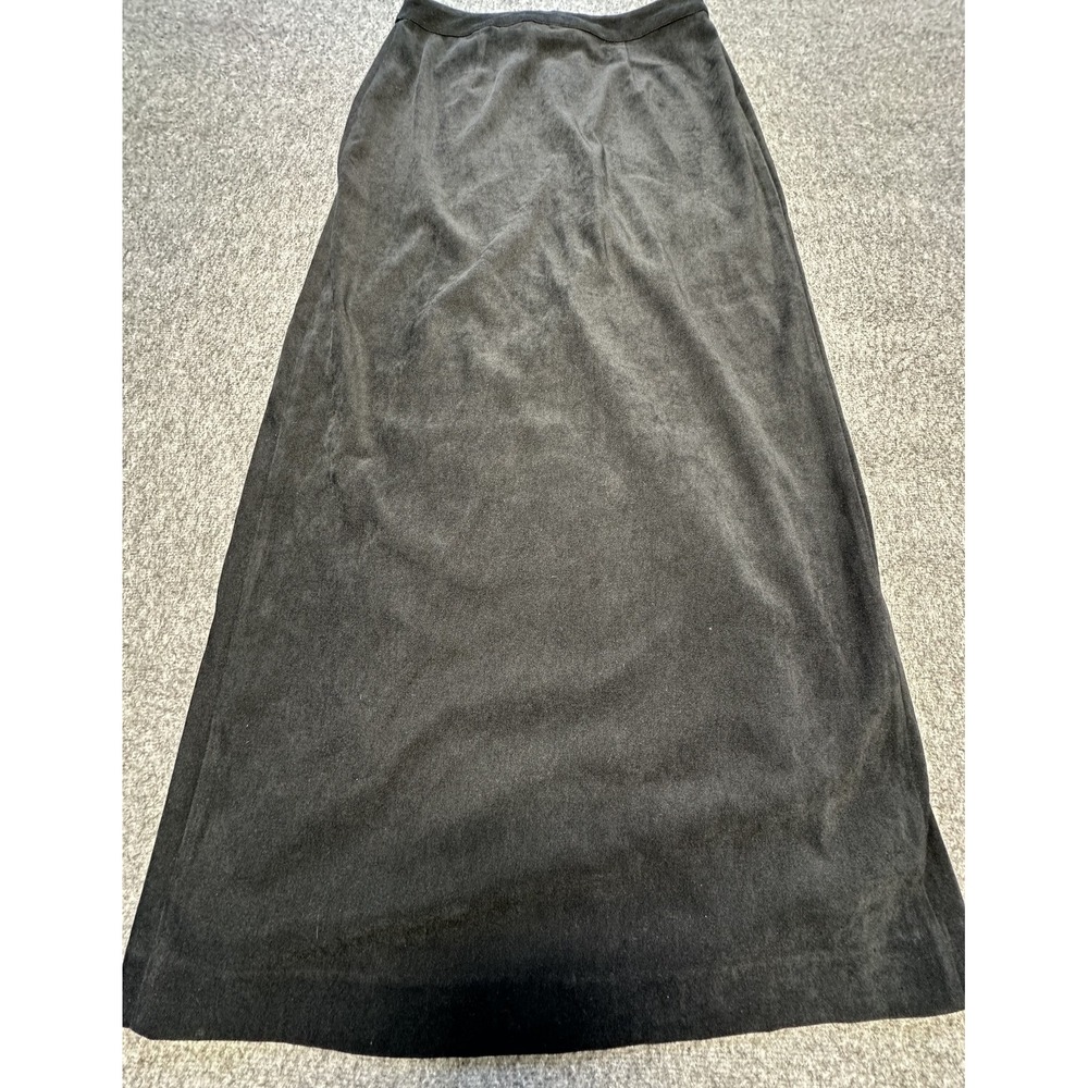 Express‎ Skirt Womens 5 Black Maxi Split Front Polyester Blend Career Office